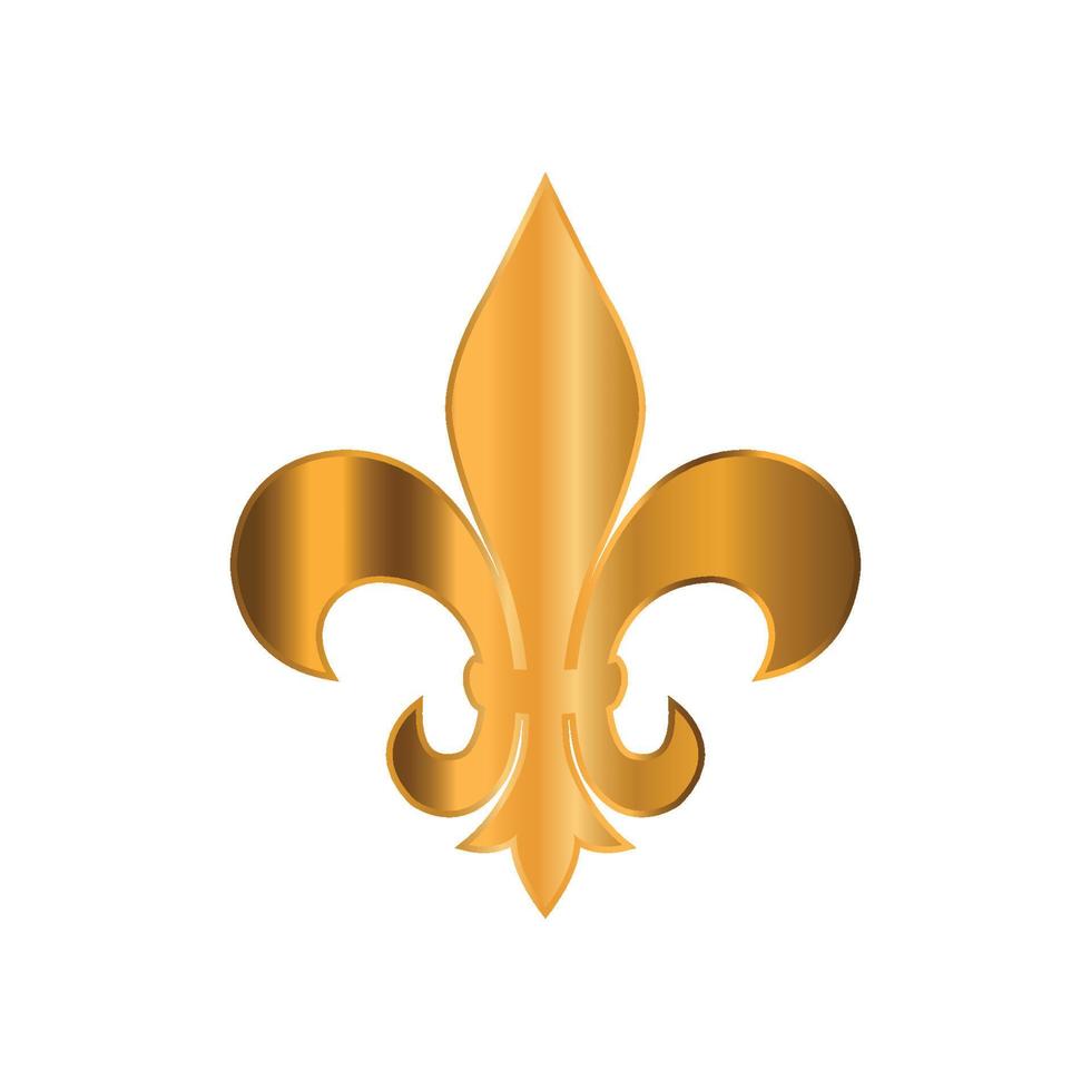 fleur de lis icon vector design template