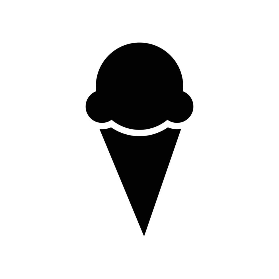 plantilla de diseño de vector de icono de helado