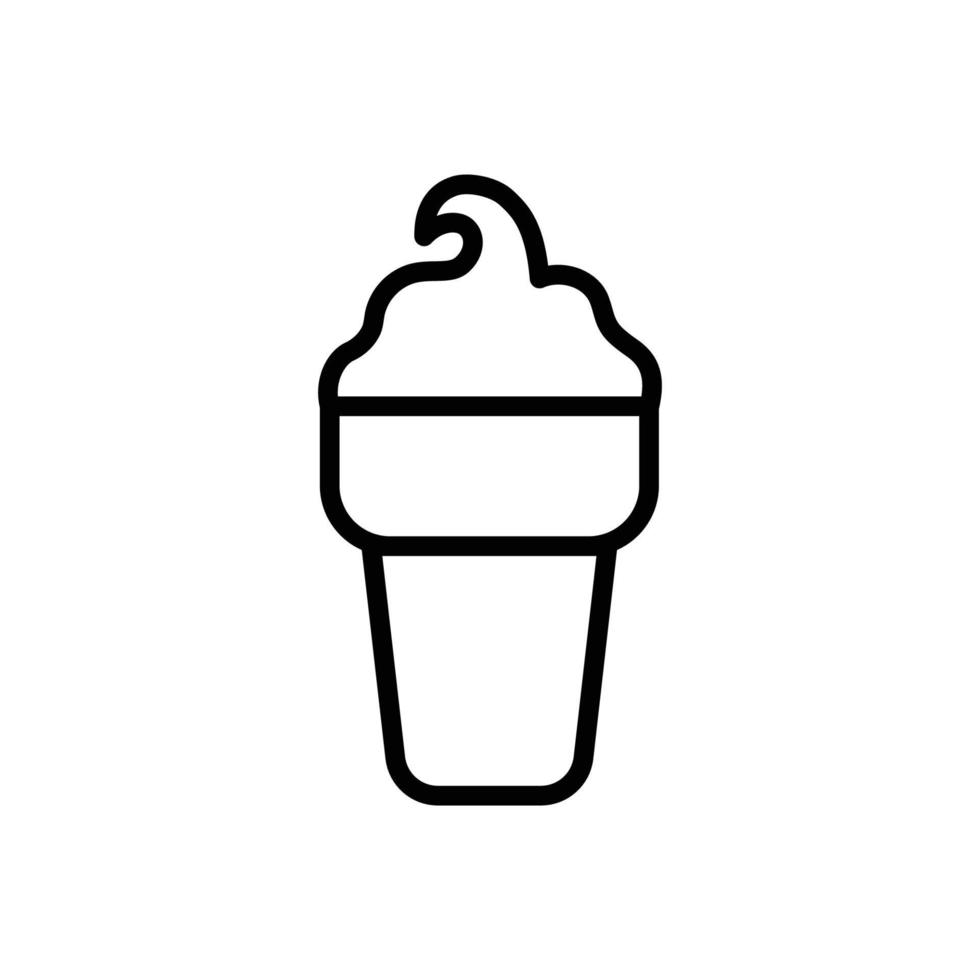 plantilla de diseño de vector de icono de helado