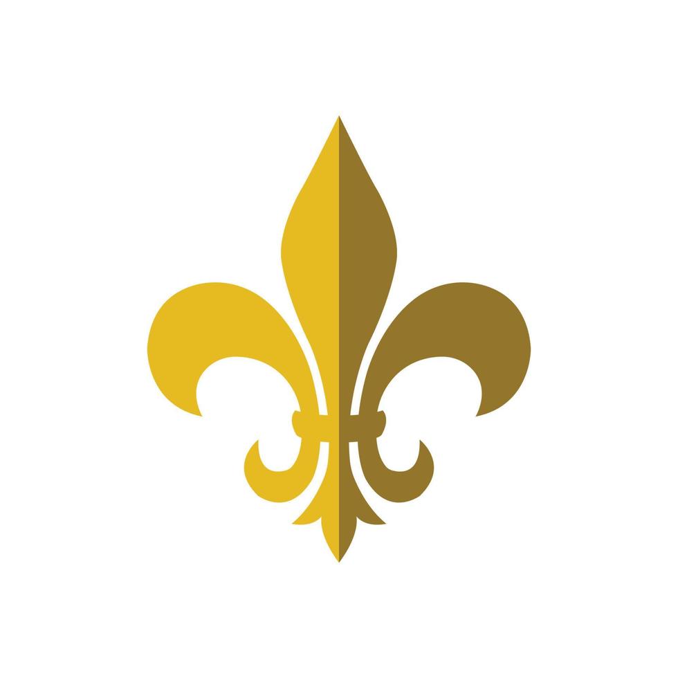 fleur de lis icon vector design template