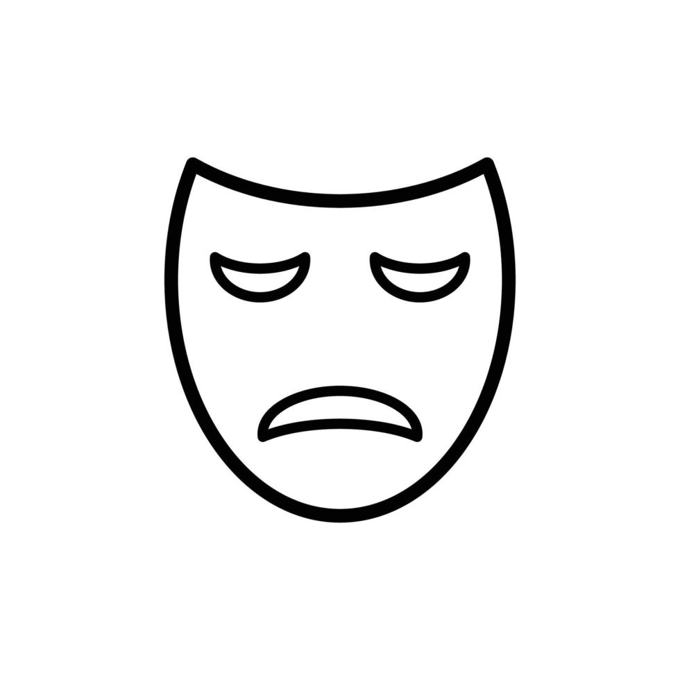 opera mask icon vector design temlate
