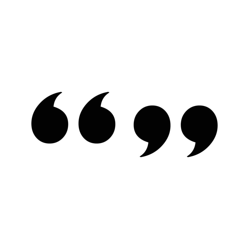 quote icon vector design template