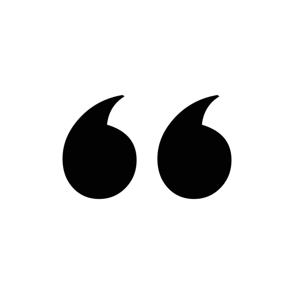 quote icon vector design template