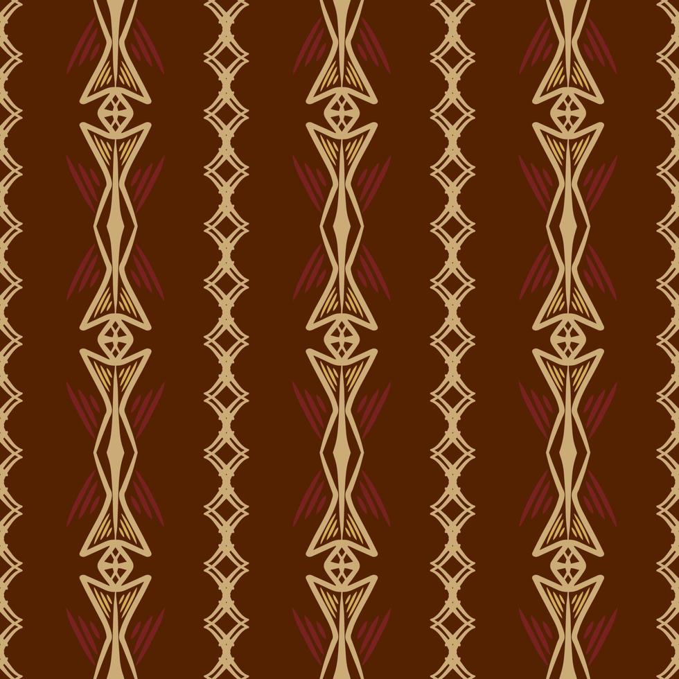 patrón geométrico sin costuras con forma tribal. diseñado en ikat, boho, azteca, folk, motivo, estilo árabe de lujo. ideal para prendas de tela, cerámica, papel pintado. ilustración vectorial vector