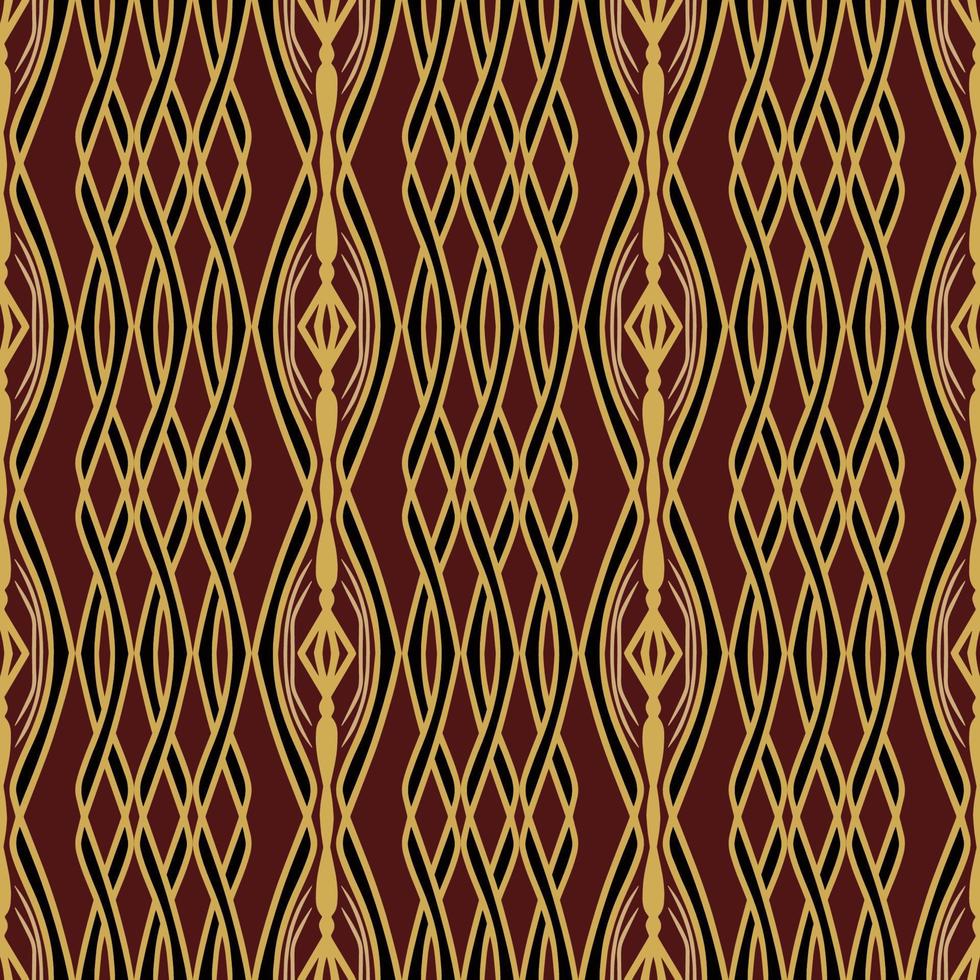 Geometric Seamless Pattern with Tribal Shape. Designed in Ikat, Boho, Aztec, Folk, Motif, Luxury Arabic Style. Ideal for Fabric Garment, Ceramics, Wallpaper. Vector Illustration