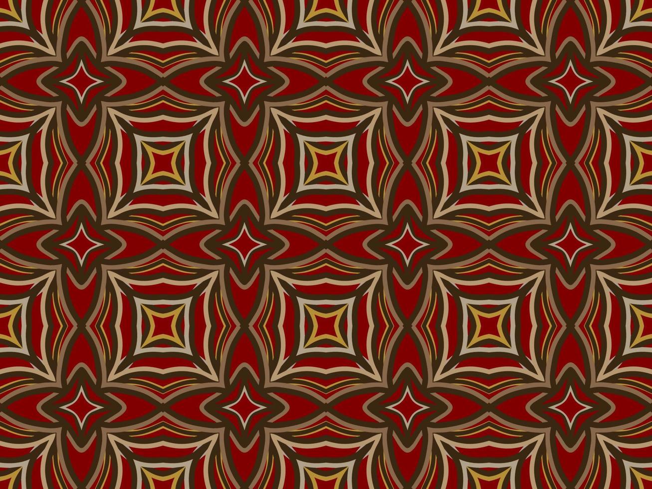 Multi-Color Moroccan Seamless Pattern. Traditional Arabic Islamic Background. Vintage, Turkish, Indian style Ideal for carpet, ceramics, tiles. Vector Illustration.