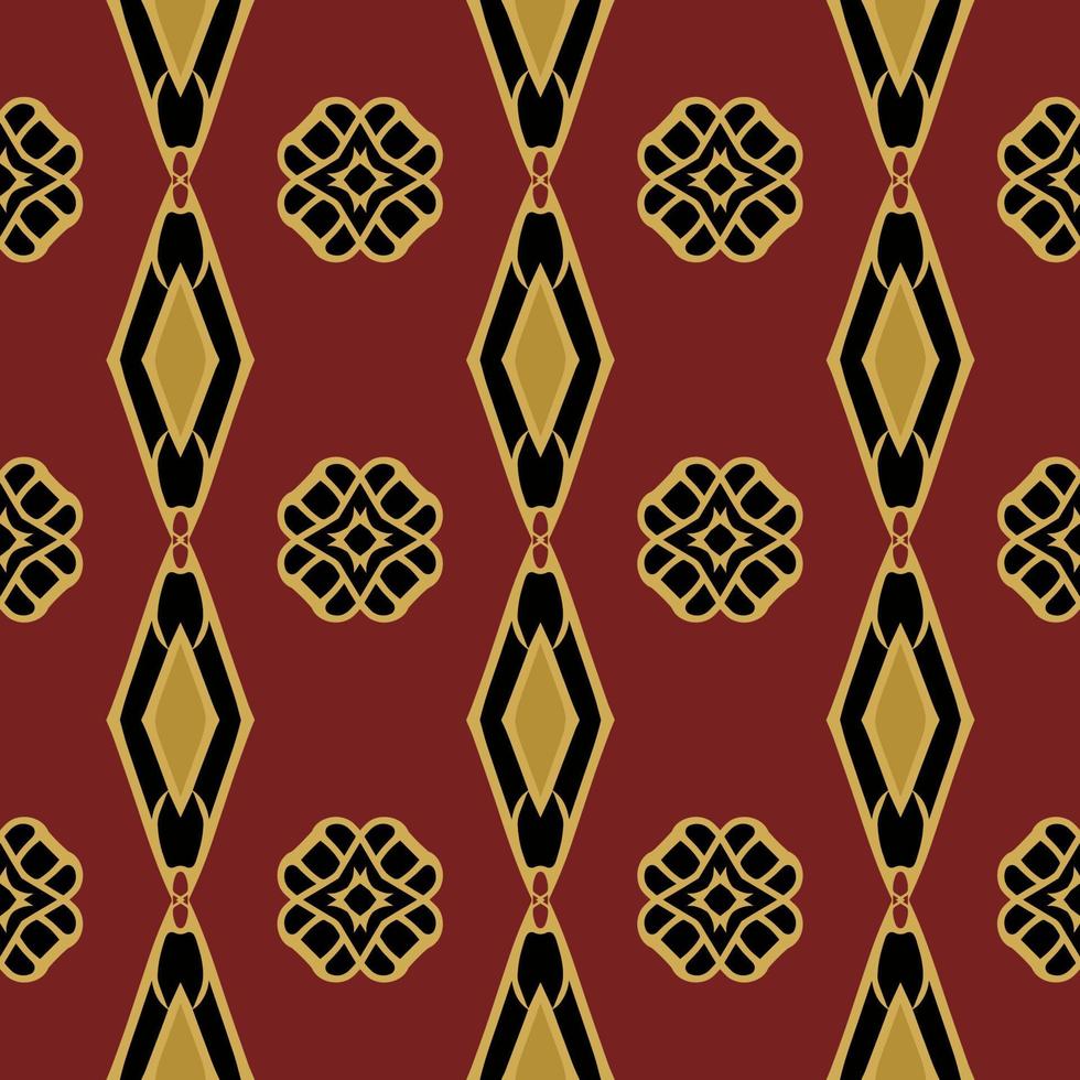 Geometric Seamless Pattern with Tribal Shape. Designed in Ikat, Boho, Aztec, Folk, Motif, Luxury Arabic Style. Ideal for Fabric Garment, Ceramics, Wallpaper. Vector Illustration