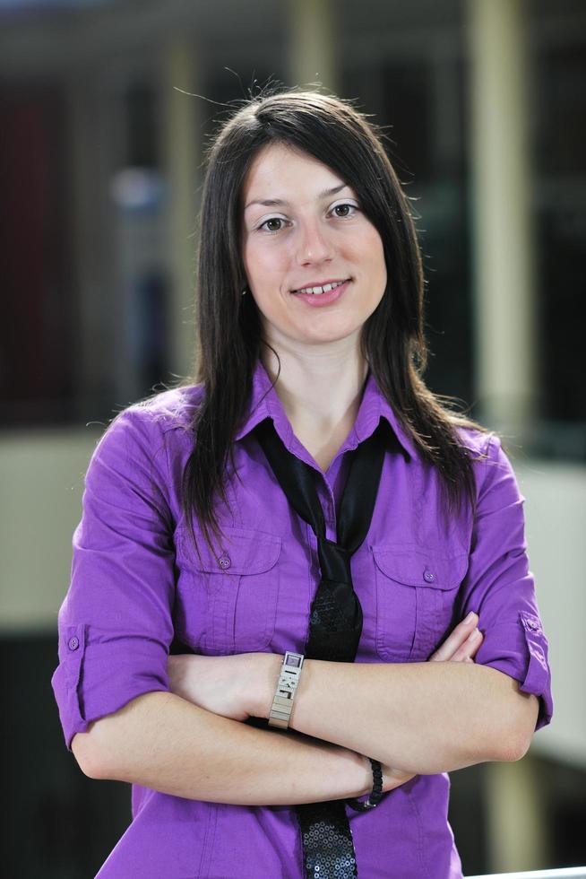 student girl portrait at university campus photo