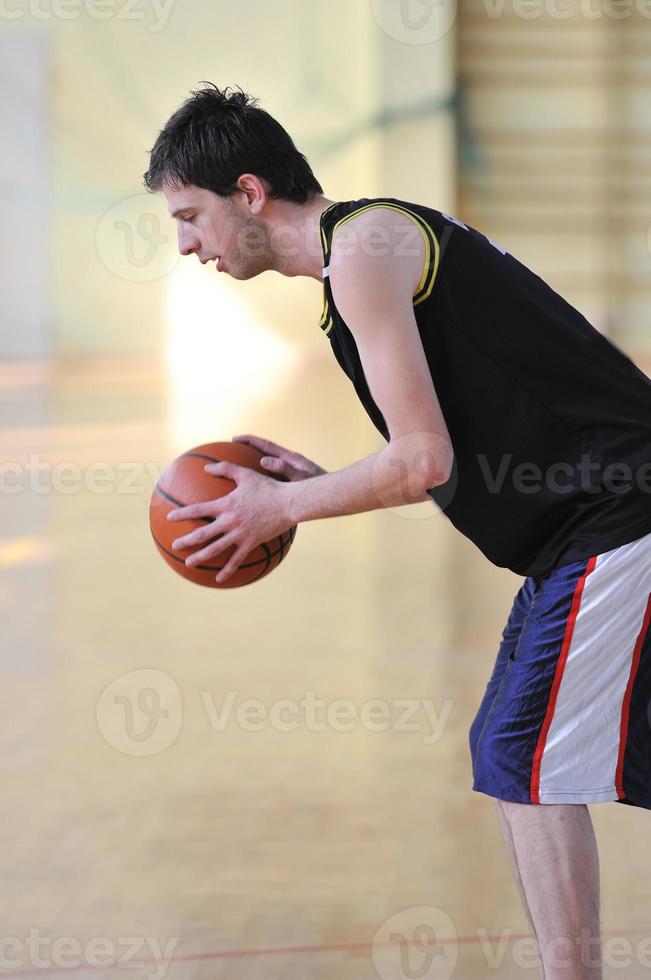 vista del jugador de baloncesto foto