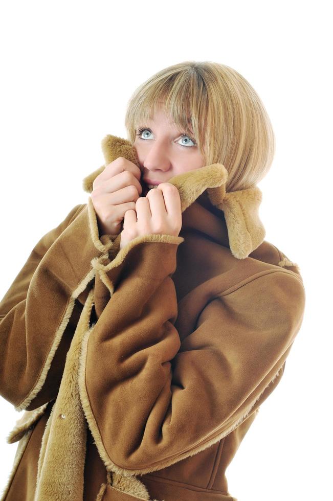 woman winter coat photo