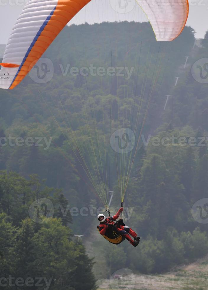 paragliding sport view photo