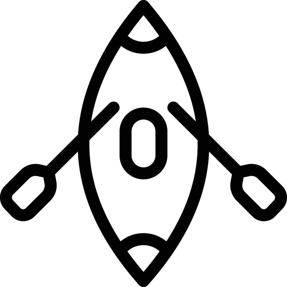 ilustración vectorial de canoa en un fondo. símbolos de calidad premium. iconos vectoriales para concepto y diseño gráfico. vector