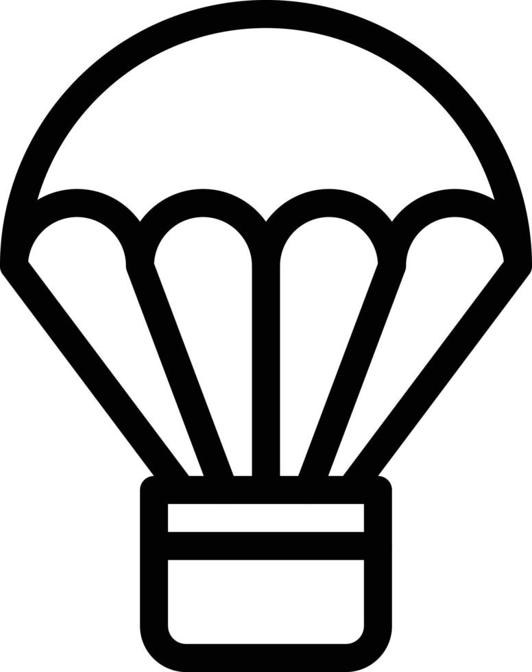 parachute vector illustration on a background.Premium quality symbols.vector icons for concept and graphic design.