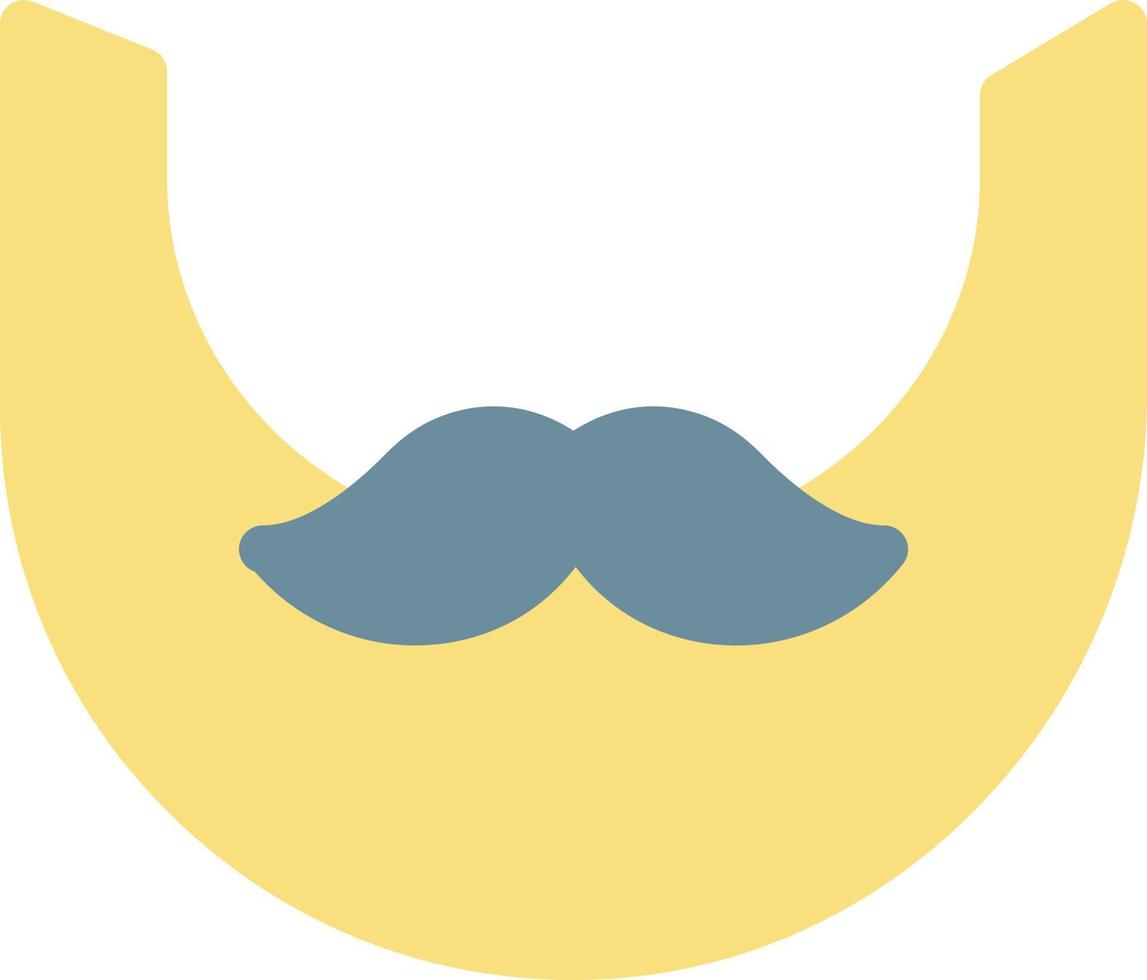 ilustración de vector de bigote en un fondo. símbolos de calidad premium. iconos vectoriales para concepto y diseño gráfico.