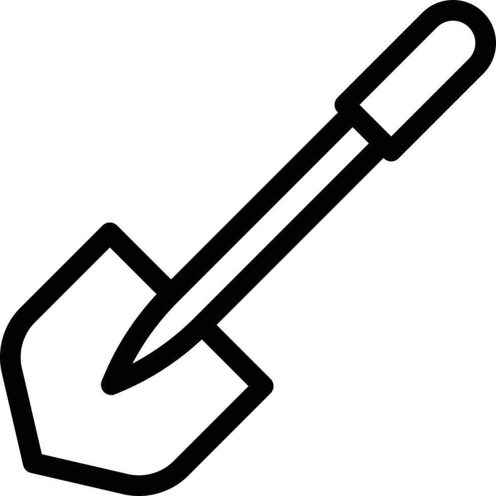 shovel vector illustration on a background.Premium quality symbols.vector icons for concept and graphic design.