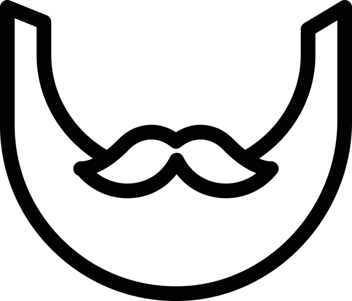 ilustración de vector de bigote en un fondo. símbolos de calidad premium. iconos vectoriales para concepto y diseño gráfico.