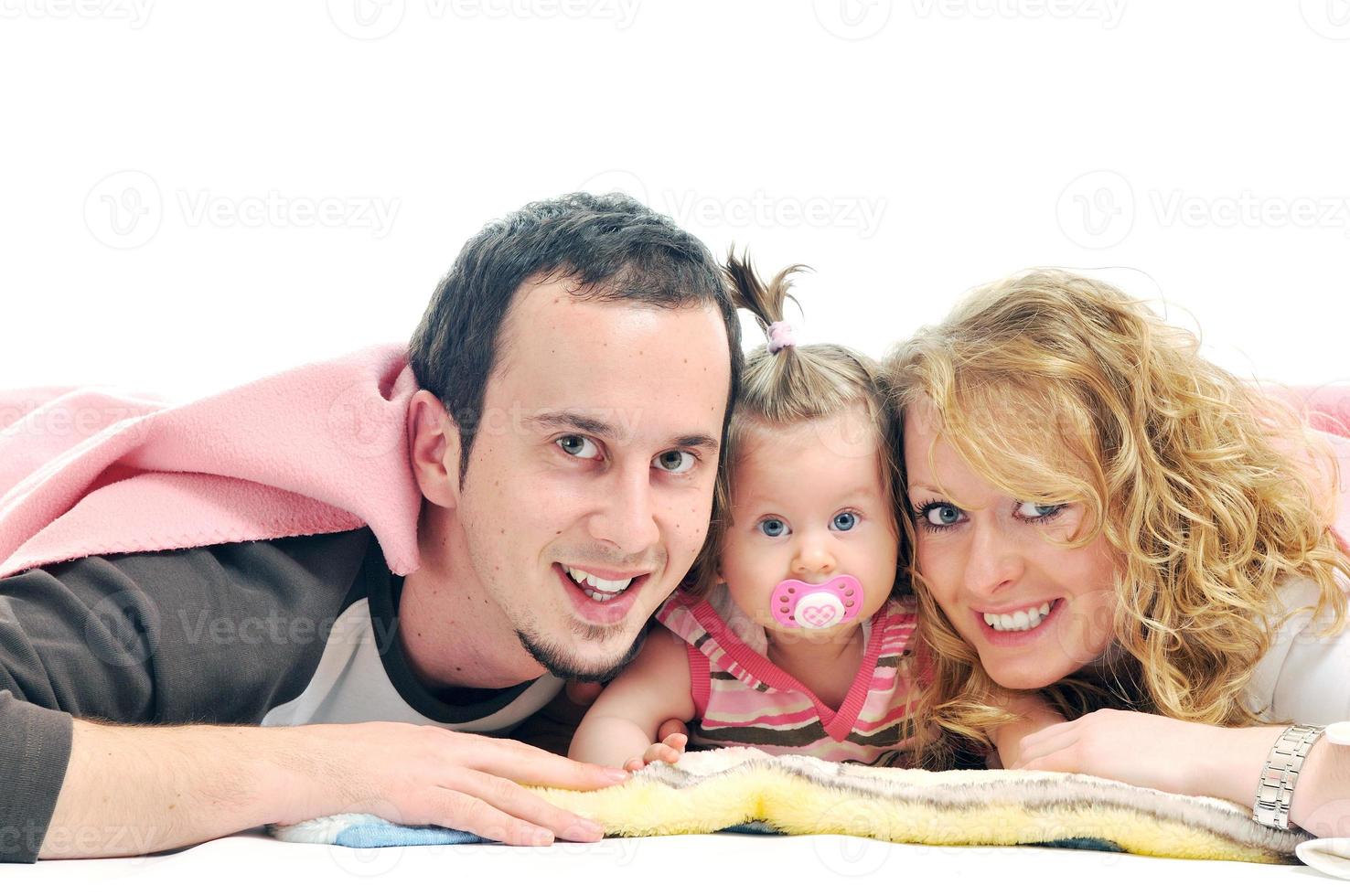 happy young family photo