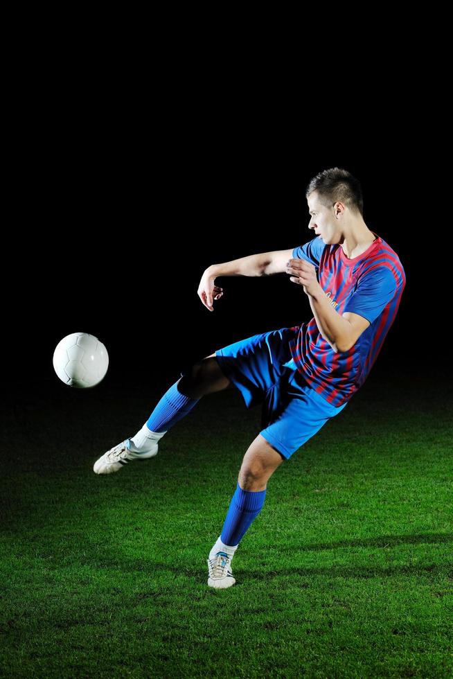 football player in action photo