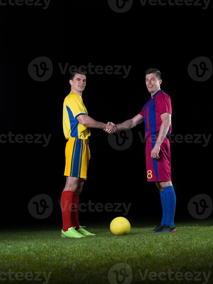 Soccer player view photo