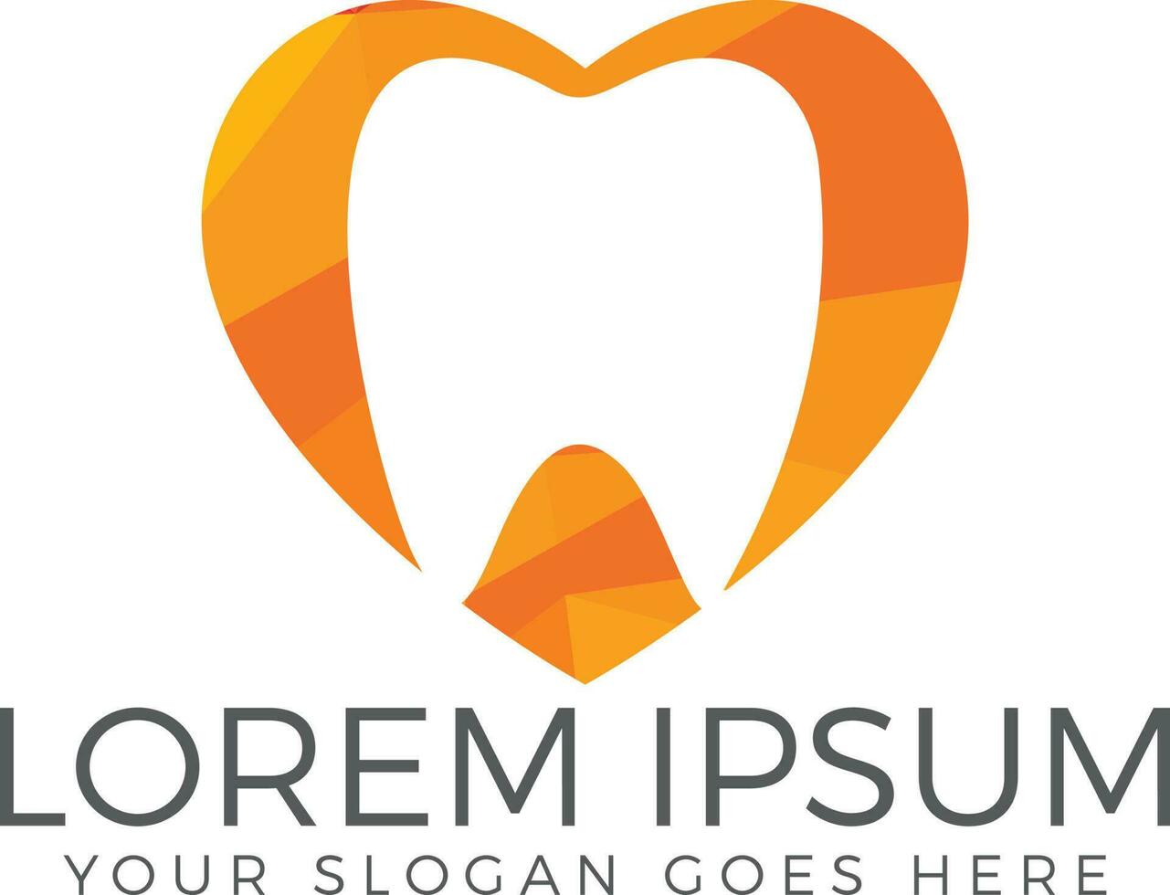 Tooth vector logo template for dentistry or dental clinic and health products.
