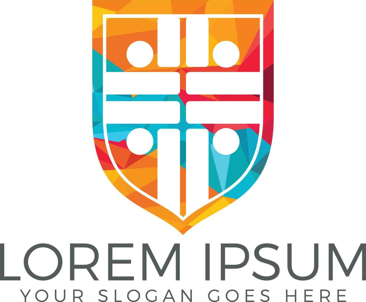 People church vector logo design template.