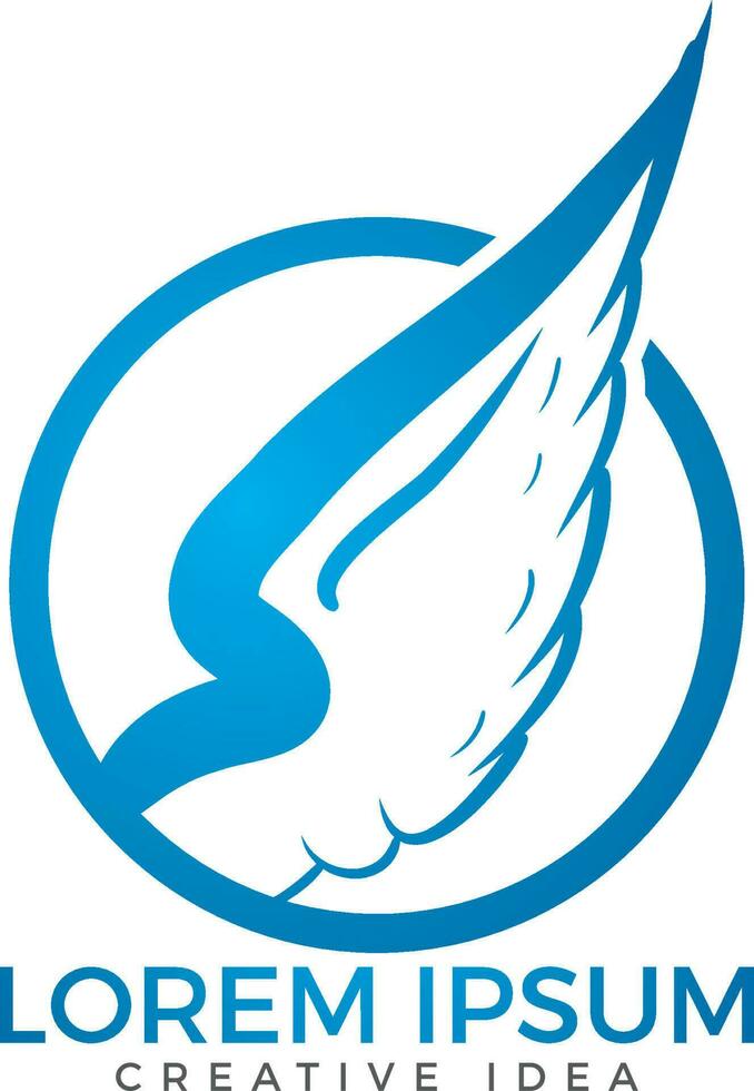 Wings Logo Design. Creative Wings Logo Vector. vector