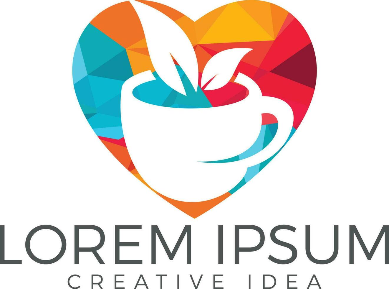 Cup of tea and house logo design. Healthy drink sign. vector