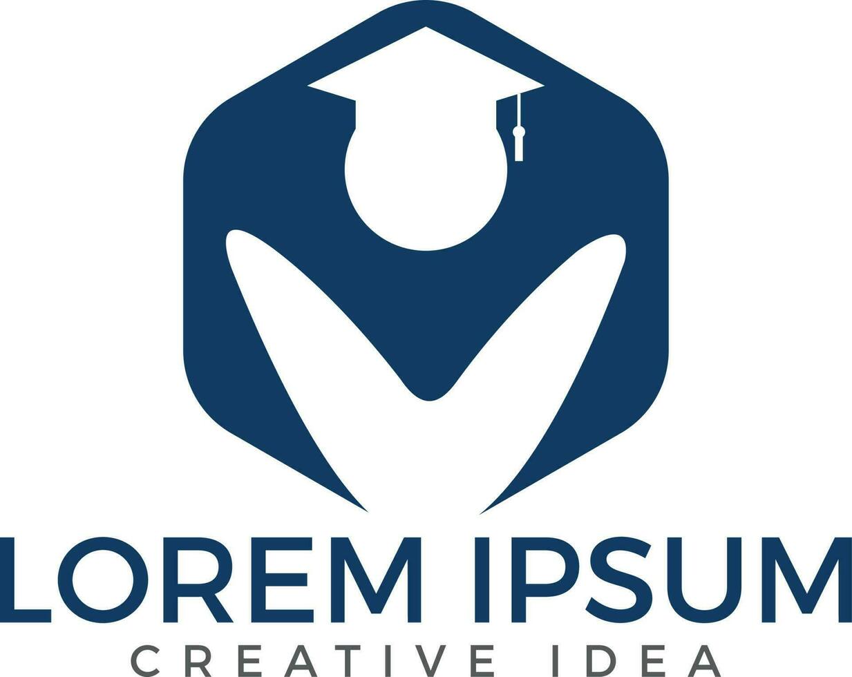 Student Logo design. Education Logo. Institutional and educational vector logo design.