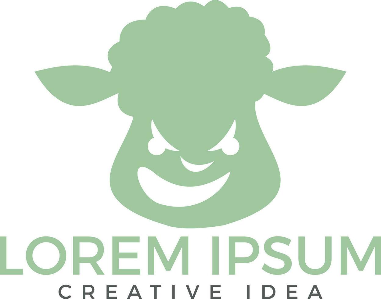 Sheep logo design. Farm Animals. vector