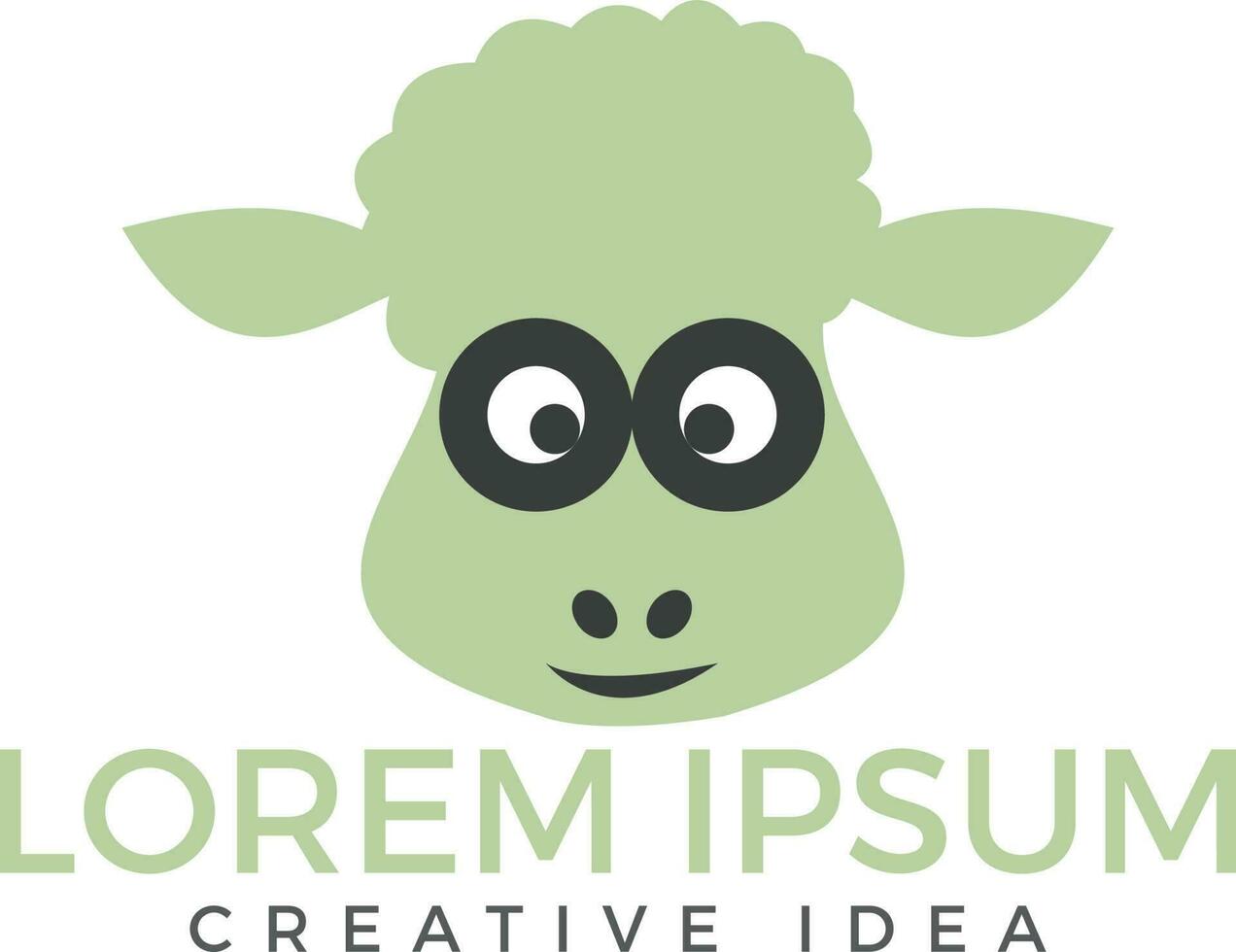 Sheep logo design. Farm Animals. vector