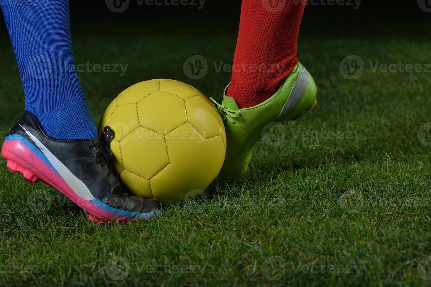 vista de jugador de futbol foto