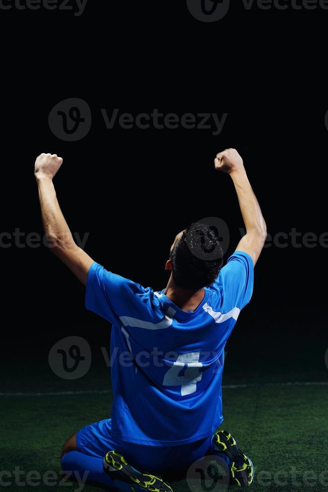 vista de jugador de futbol foto