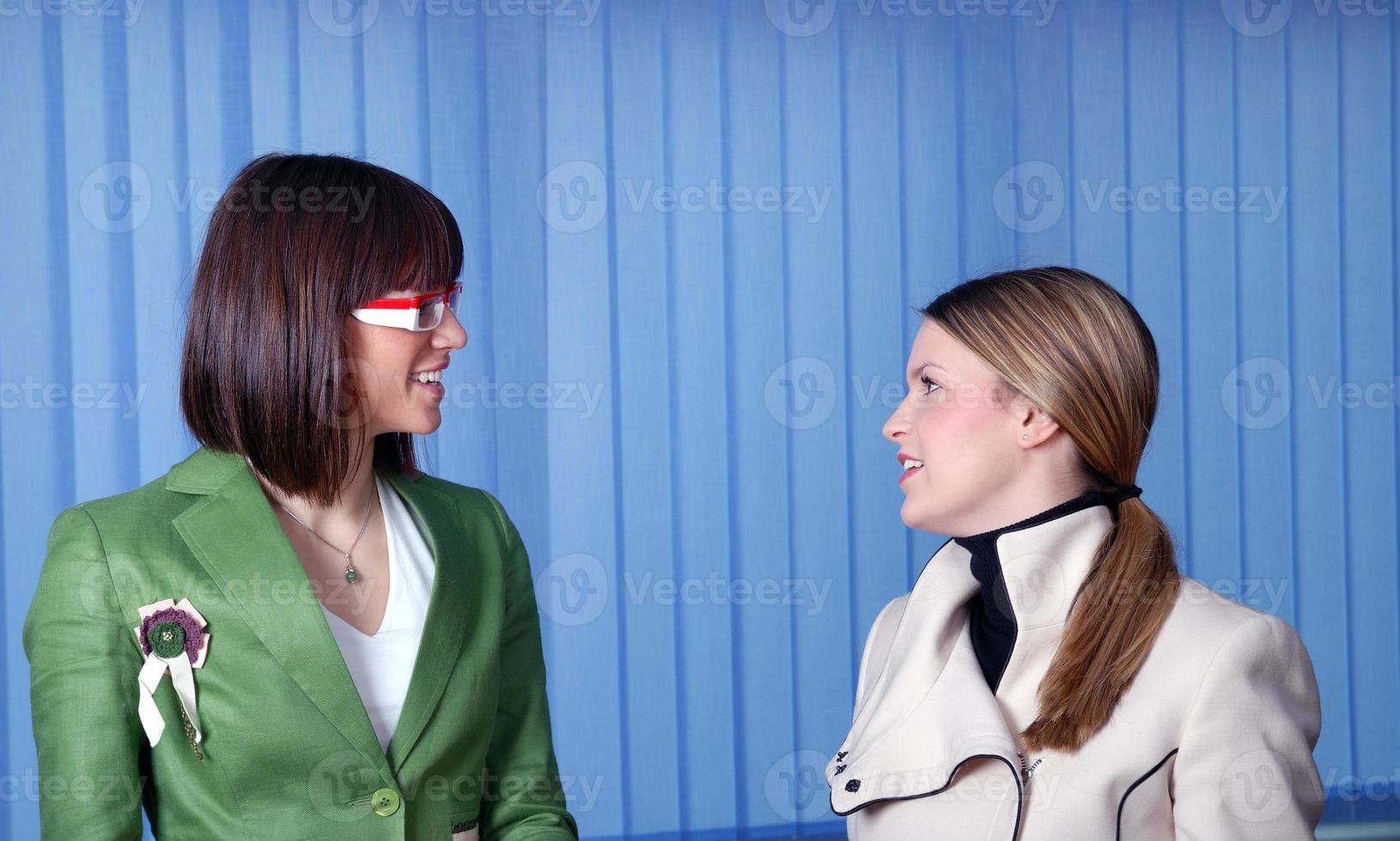 Coworkers working together photo