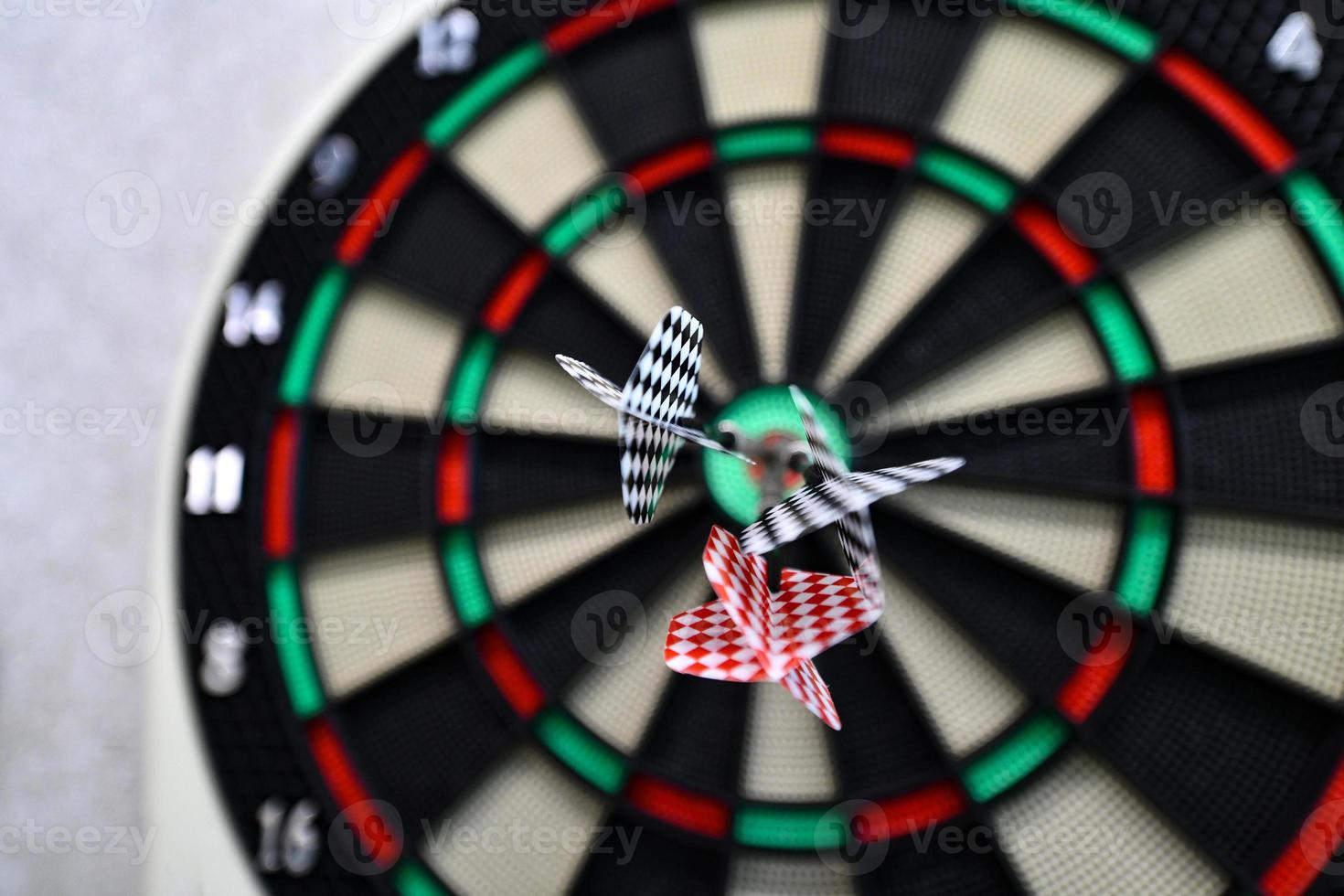 Dartboard game view photo