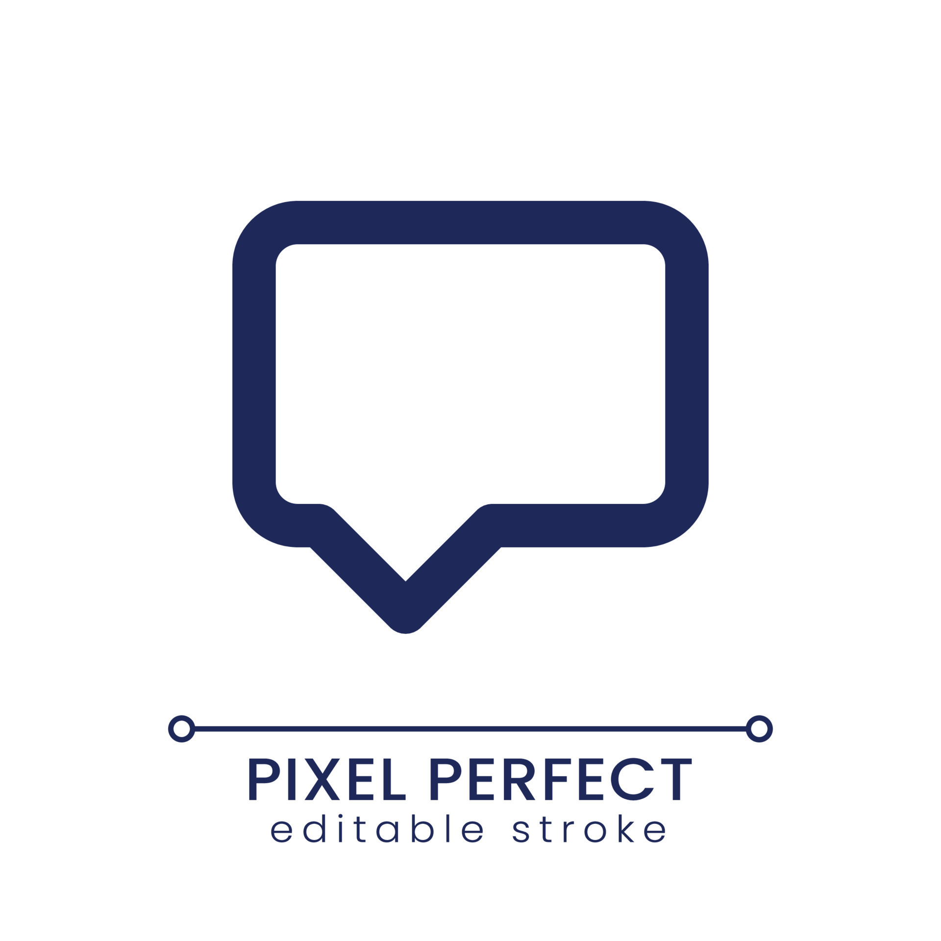 Speech box pixel perfect linear ui icon. Message. Chat conversation