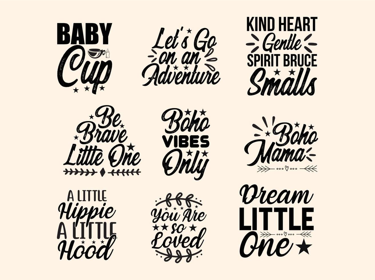 Boho t-shirt design bundle vector