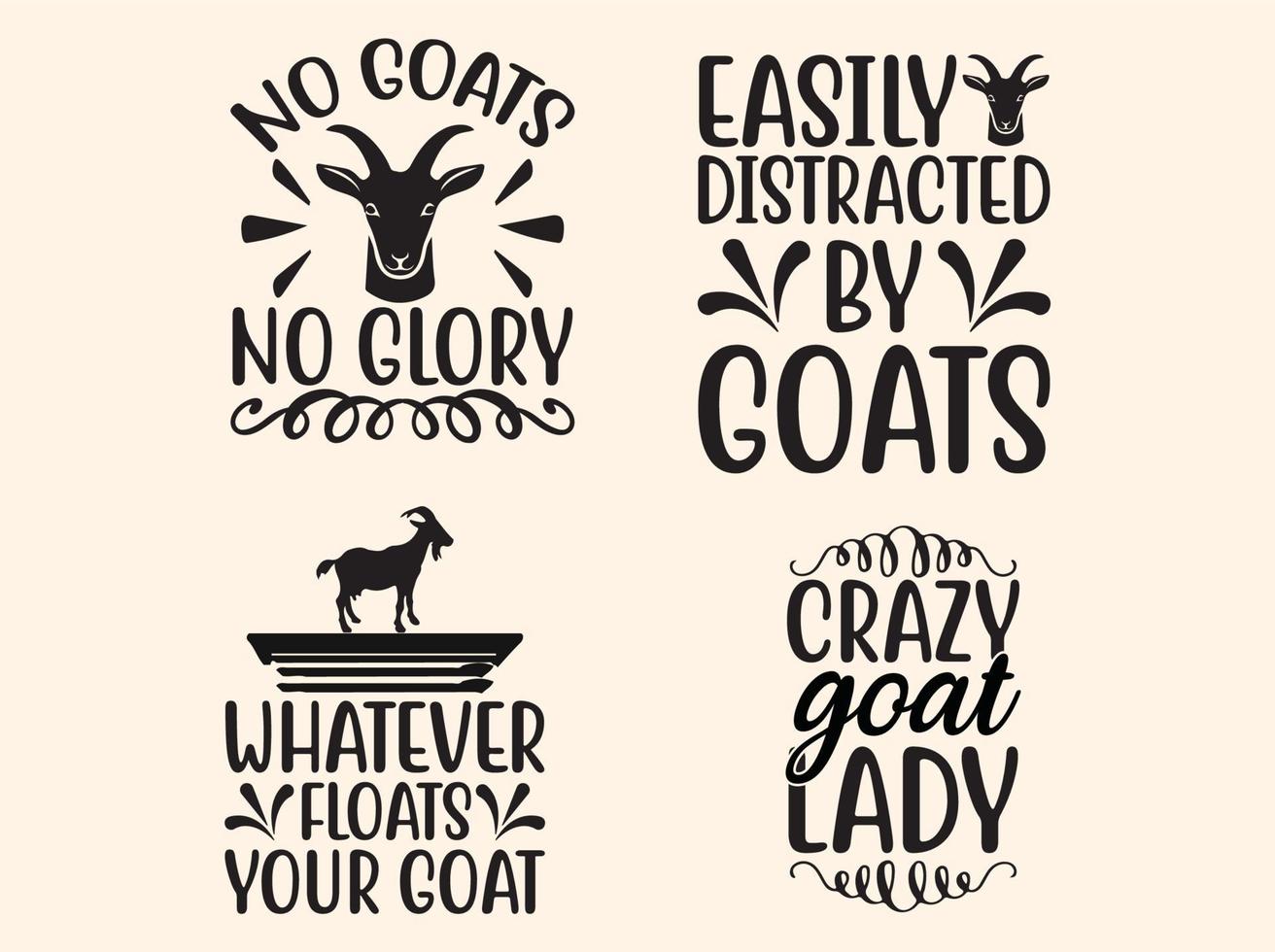 Goat t-shirt design bundle vector