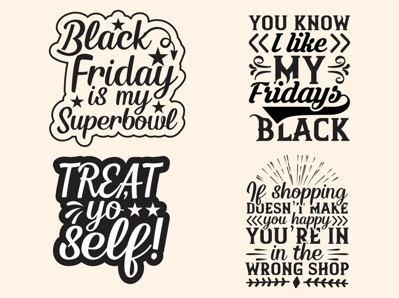 Black friday t-shirt design bundle vector