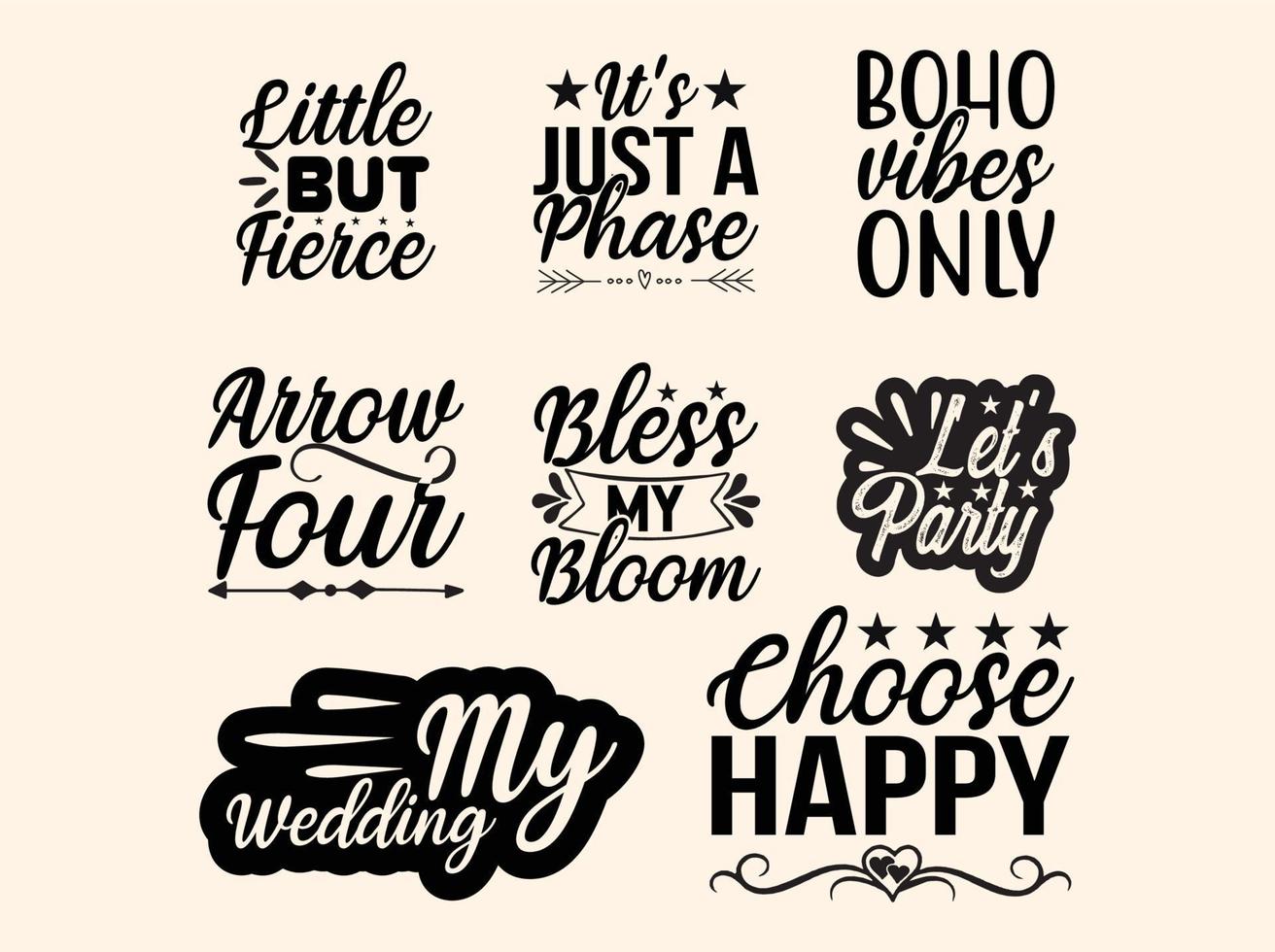 Boho t-shirt design bundle vector