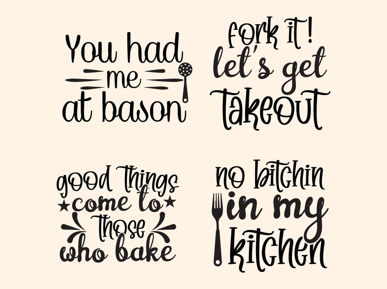 kitchen t-shirt design bundle vector