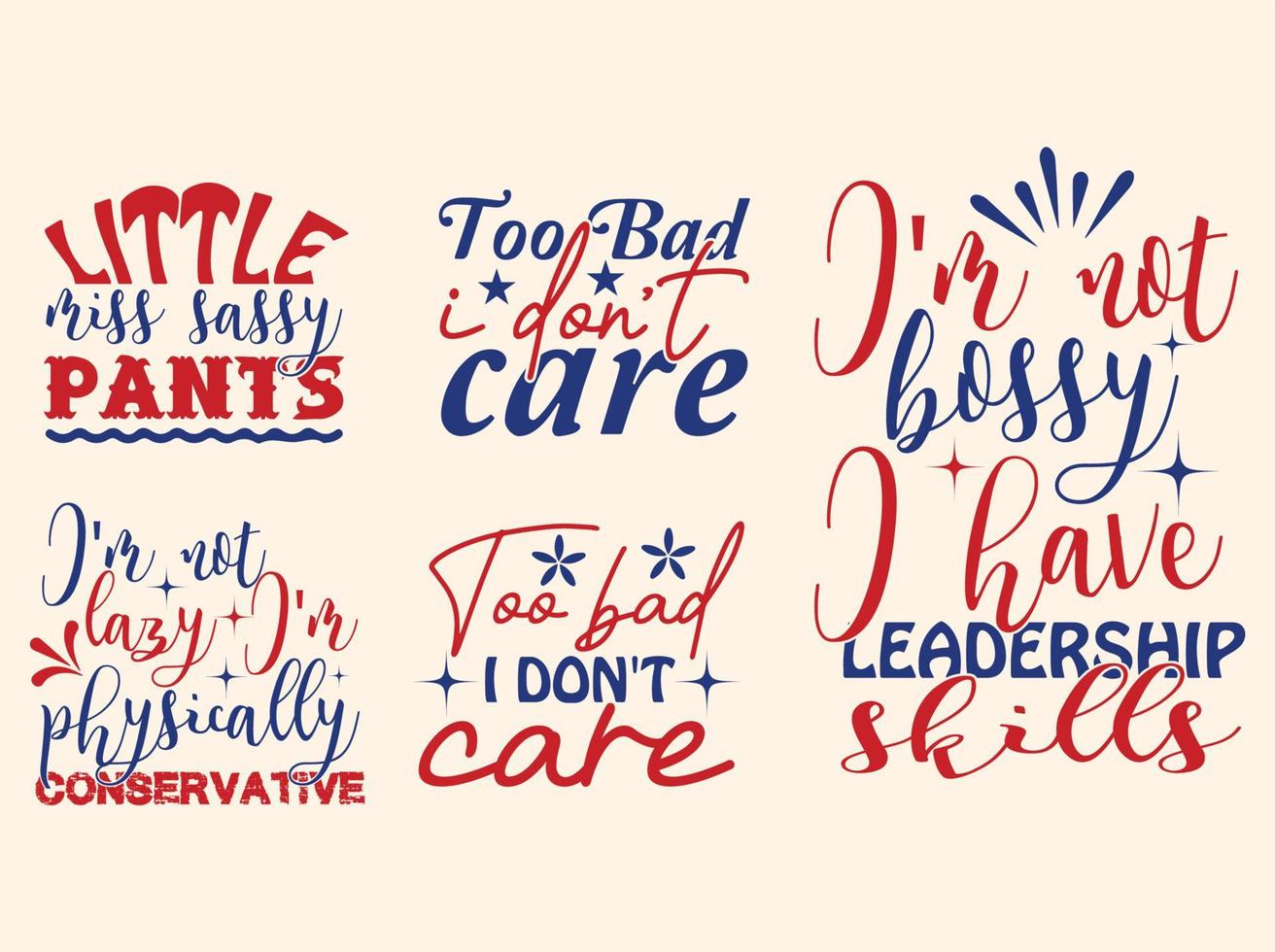 Sassy  t-shirt design bundle vector