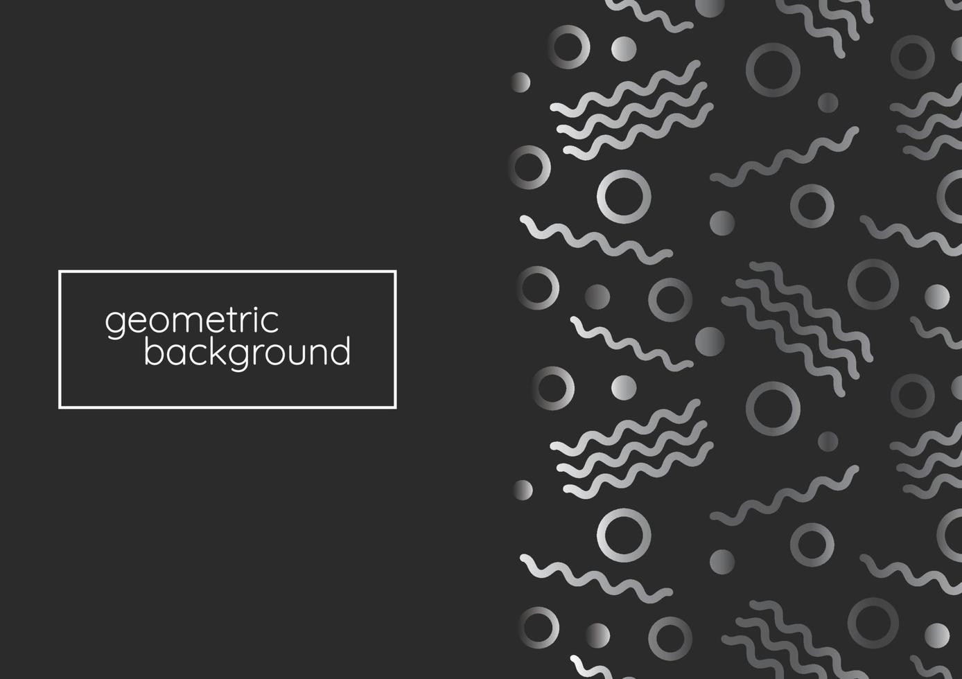 memphis seamless pattern dark gray background design for website