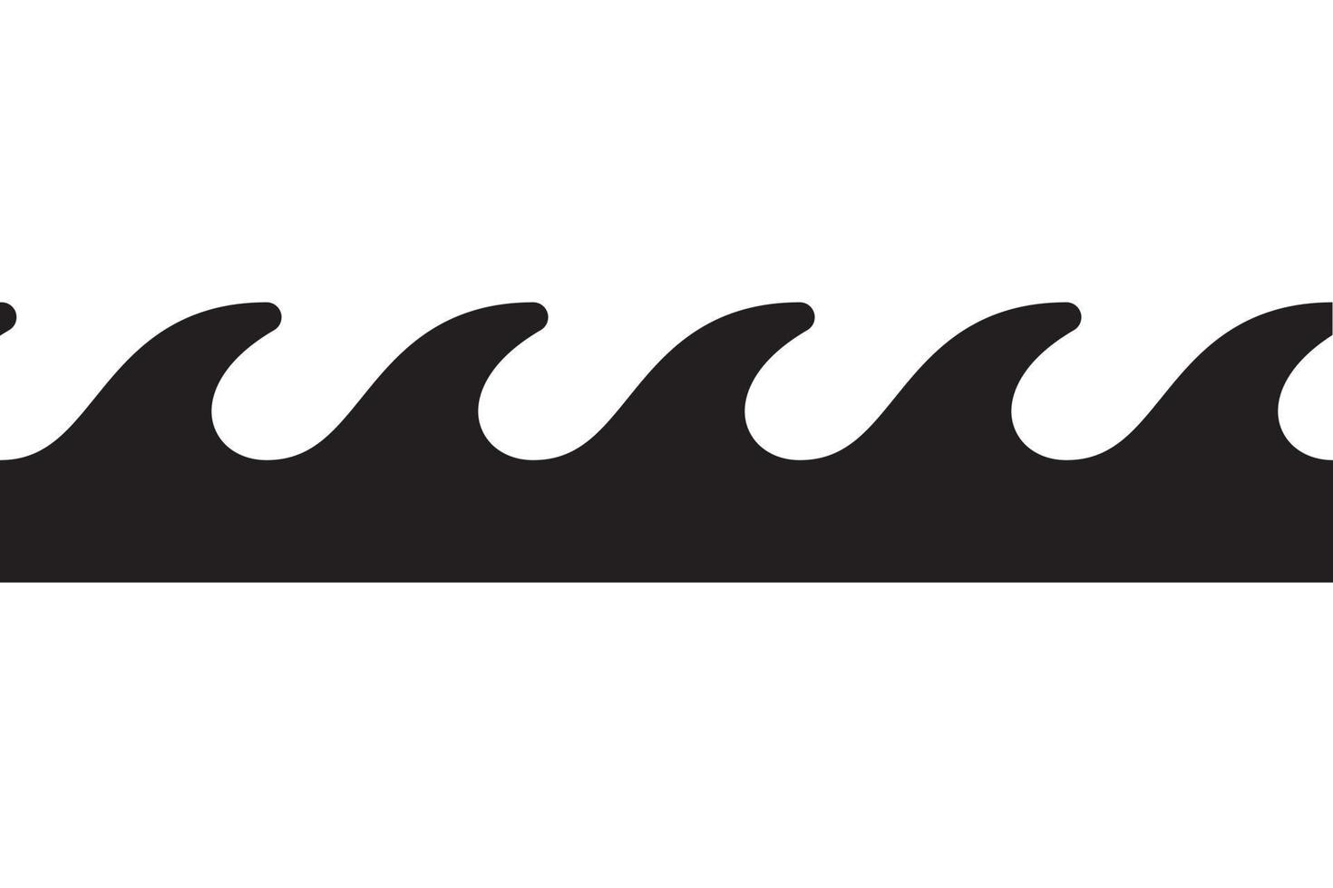 Sea icon wave illustration vector design. Ocean logo graphic element. Aqua symbol.