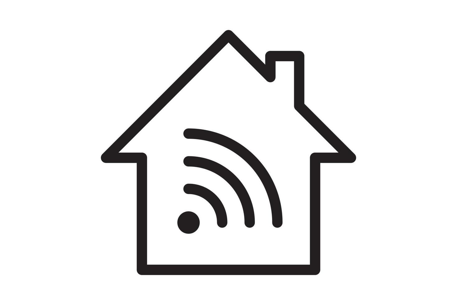 conexión de señal de símbolo wi fi. señal de tecnología inalámbrica de internet vectorial. icono de comunicación de red wifi. vector