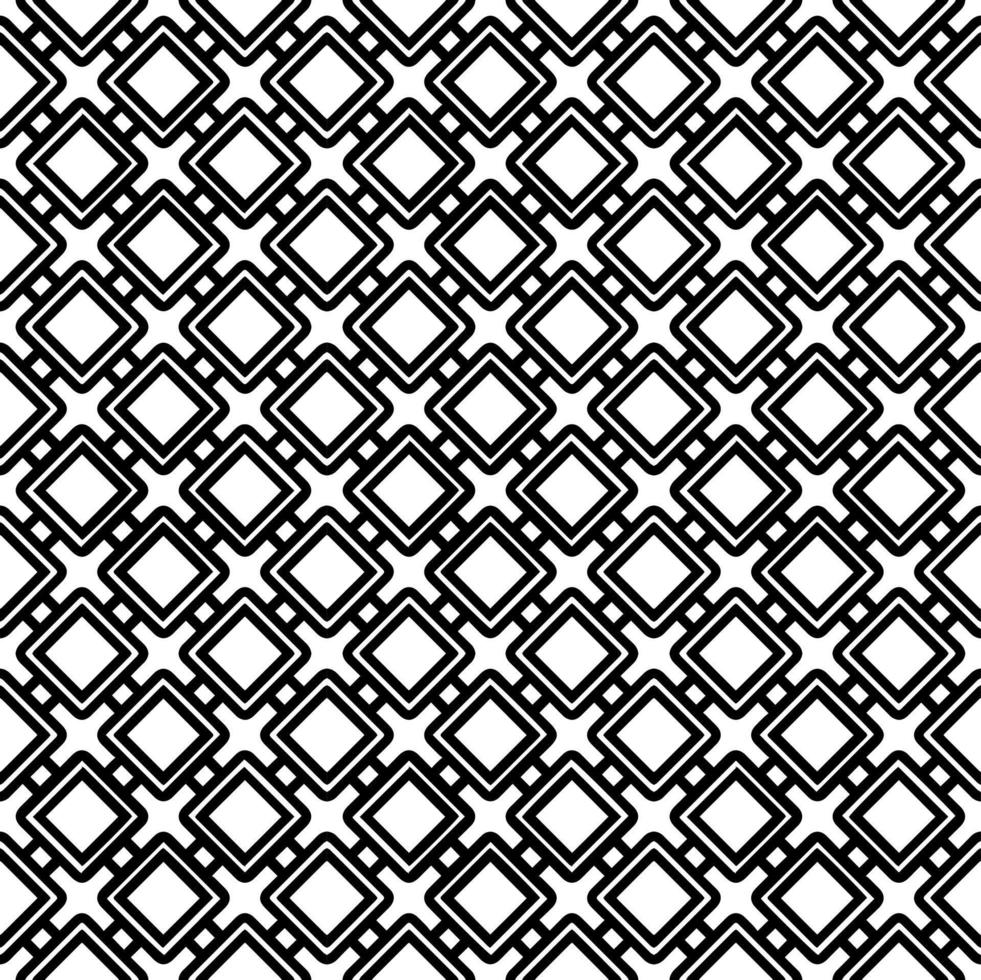 Black and white seamless pattern texture. Greyscale ornamental graphic design. Mosaic ornaments. vector
