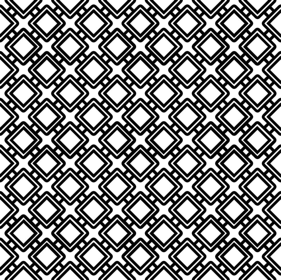 Black and white seamless pattern texture. Greyscale ornamental graphic design. Mosaic ornaments. vector