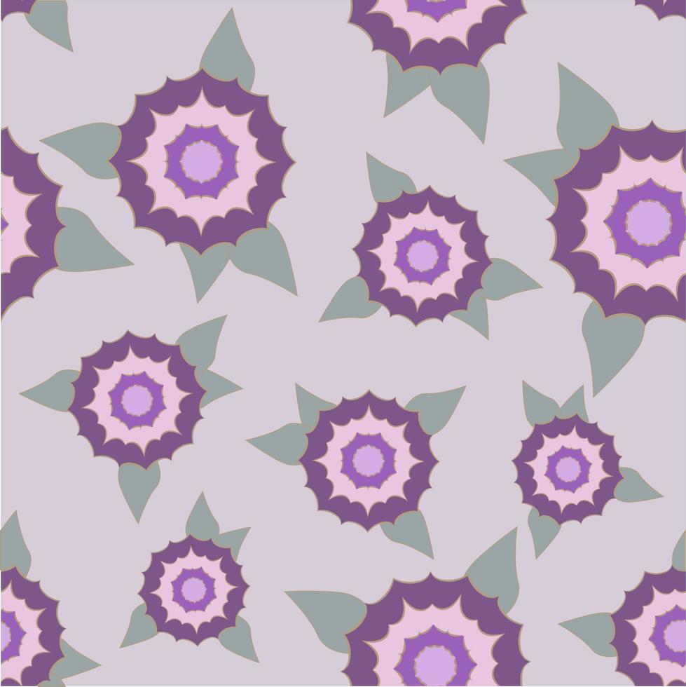 Seamless background, pattern with flowers vector