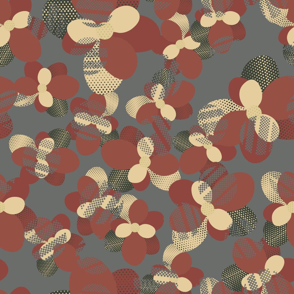 Seamless background, pattern with flowers vector