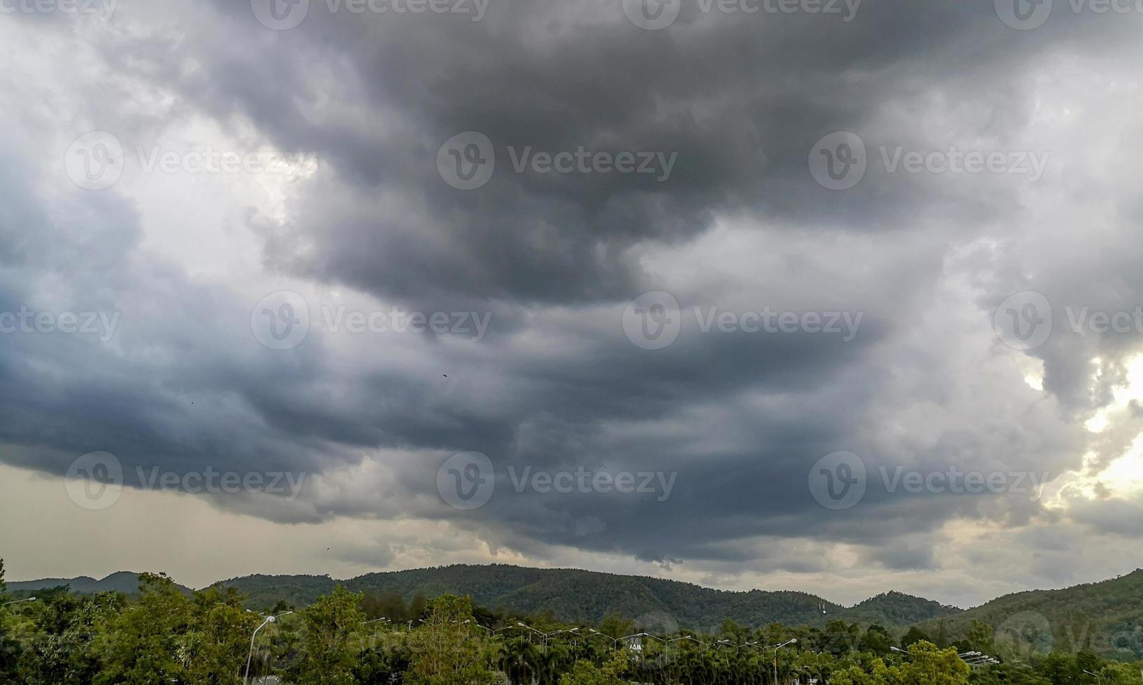 Big rain cloud. photo