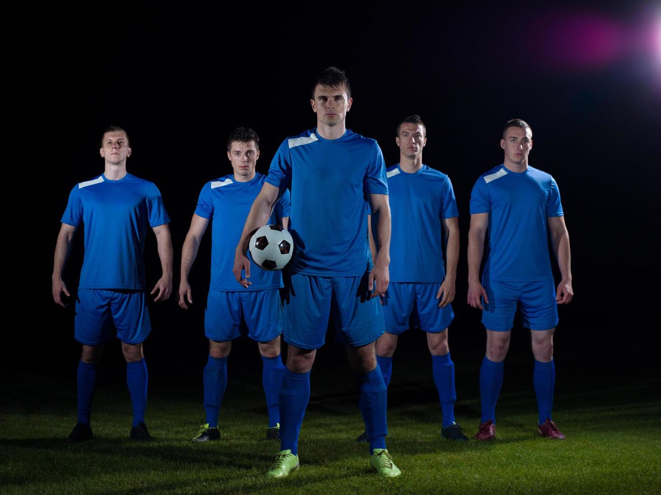 equipo de jugadores de fútbol foto